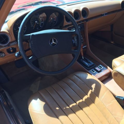 1978 Red Mercedes-Benz SL-Class Convertible
