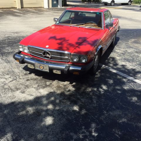 1978 Red Mercedes-Benz SL-Class Convertible