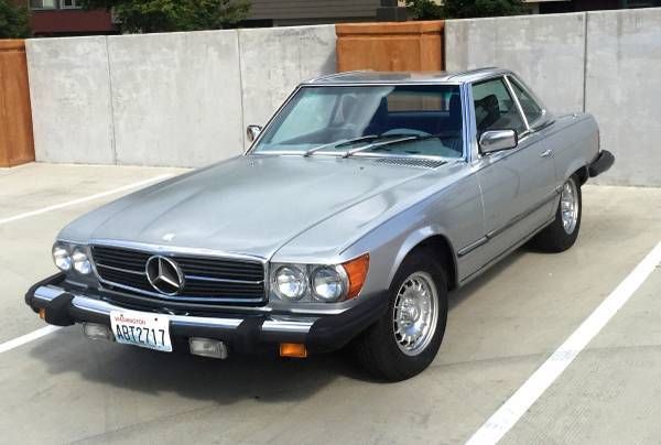 1978 Silver Mercedes-Benz SL-Class Convertible