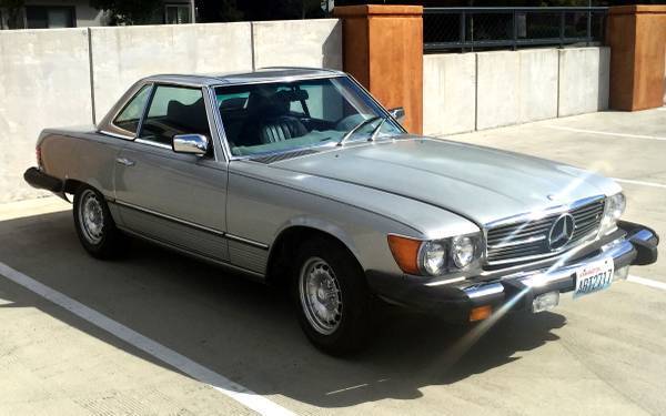 1978 Silver Mercedes-Benz SL-Class Convertible