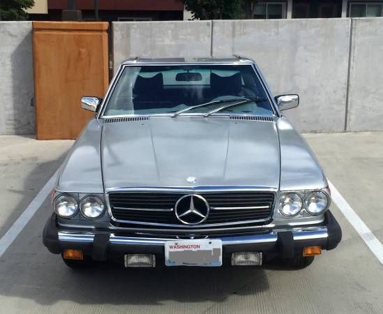 1978 Silver Mercedes-Benz SL-Class Convertible