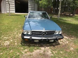 1978 Blue Mercedes-Benz SL-Class Convertible