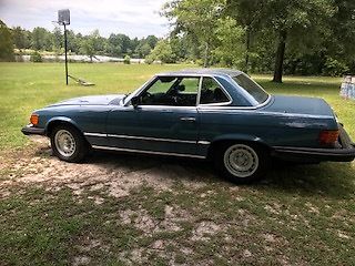 1978 Blue Mercedes-Benz SL-Class Convertible