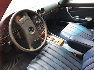 1978 Blue Mercedes-Benz SL-Class Convertible