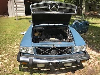 1978 Blue Mercedes-Benz SL-Class Convertible