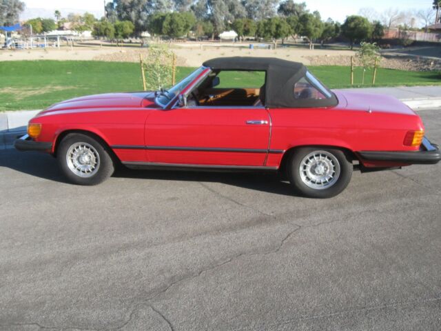 1978 Red Mercedes-Benz SL-Class Roadster