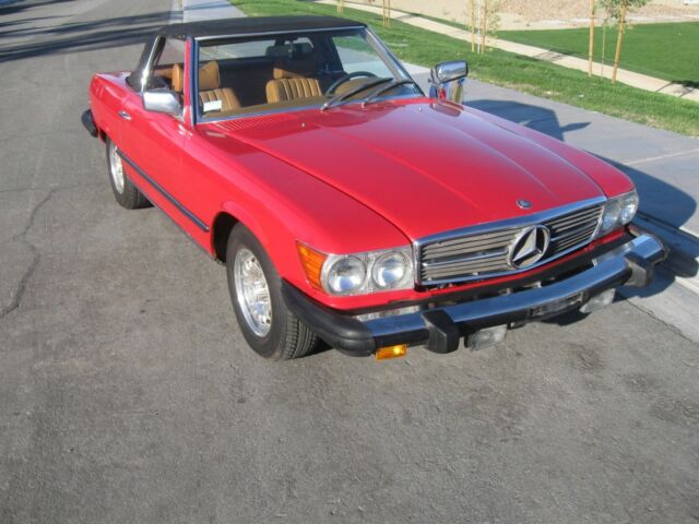 1978 Red Mercedes-Benz SL-Class Roadster