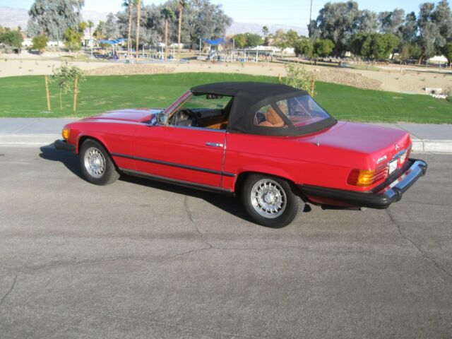 1978 Red Mercedes-Benz SL-Class Roadster