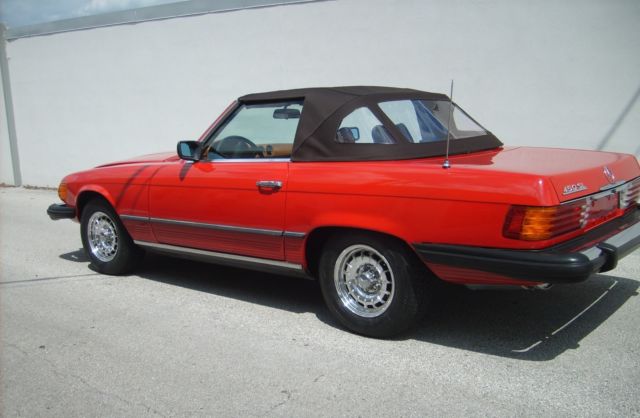 1978 Red Mercedes-Benz SL-Class Convertible