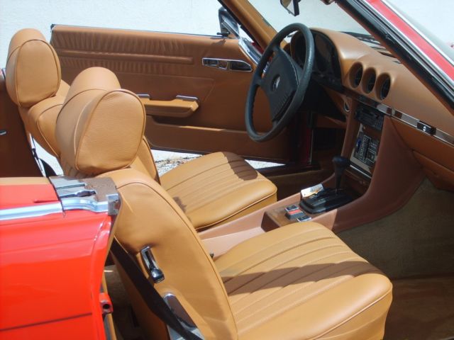 1978 Red Mercedes-Benz SL-Class Convertible