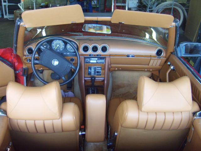 1978 Red Mercedes-Benz SL-Class Convertible