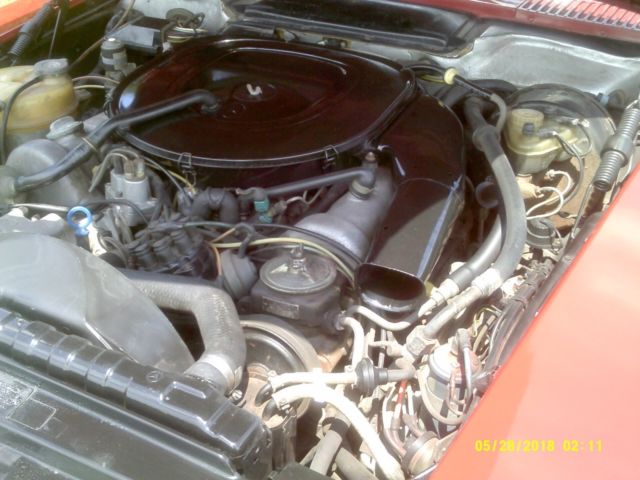 1978 Red Mercedes-Benz SL-Class Convertible