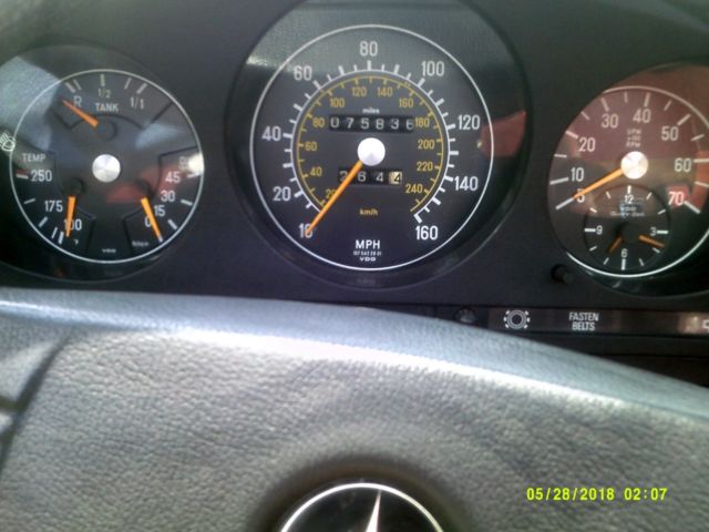 1978 Red Mercedes-Benz SL-Class Convertible