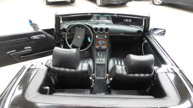 1978 Black Mercedes-Benz SL-Class Convertible