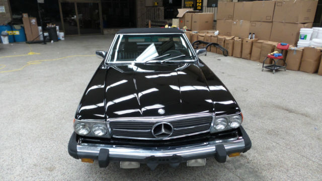 1978 Black Mercedes-Benz SL-Class Convertible