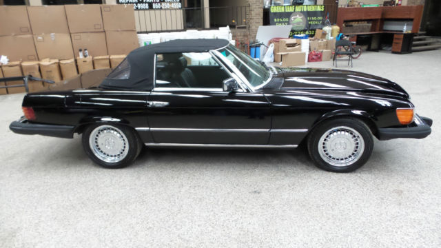 1978 Black Mercedes-Benz SL-Class Convertible