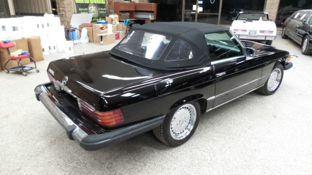1978 Black Mercedes-Benz SL-Class Convertible