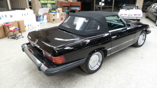 1978 Black Mercedes-Benz SL-Class Convertible