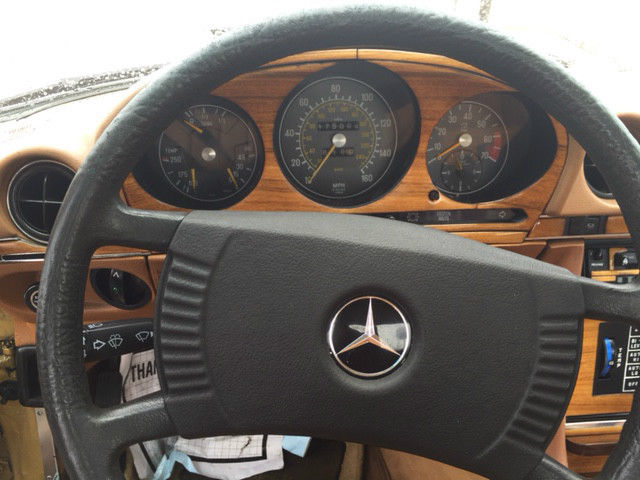1978 Gold Mercedes-Benz SL-Class Convertible