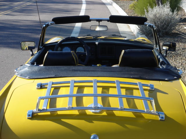 1978 Inca Yellow MG MGB Convertible