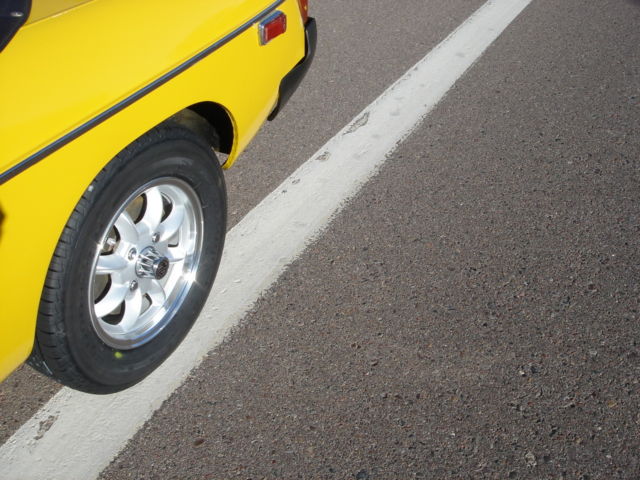1978 Inca Yellow MG MGB Convertible