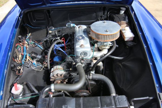 1978 Blue MG MGB Convertible