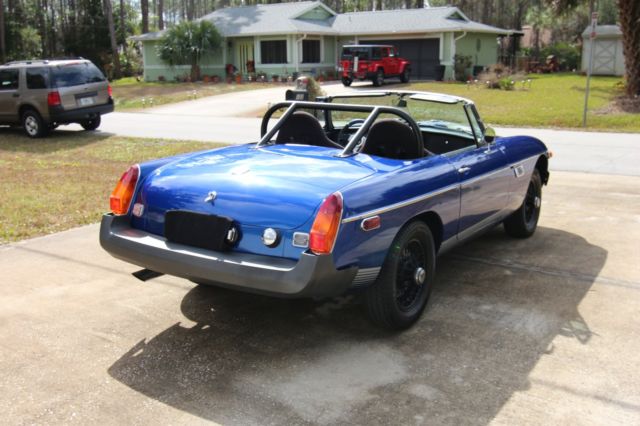 1978 Blue MG MGB Convertible