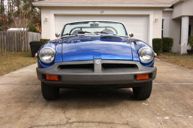 1978 Blue MG MGB Convertible