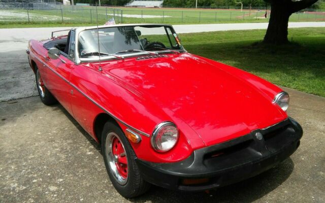 1978 Red MG MGB Convertible