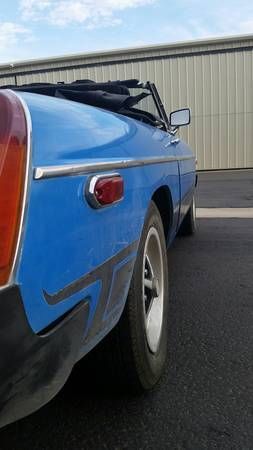 1978 Blue MG MGB Convertible