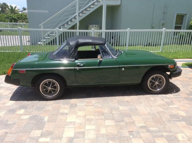 1978 Brooklyn green MG MGB Convertible