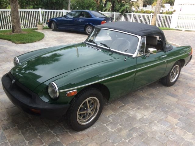 1978 Brooklyn green MG MGB Convertible