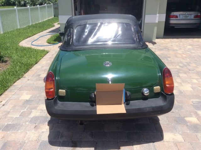 1978 Brooklyn green MG MGB Convertible