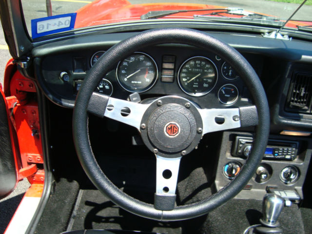 1978 Red MG MGB Convertible