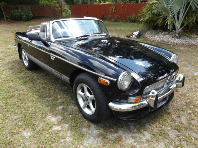 1978 Black MG MGB Convertible