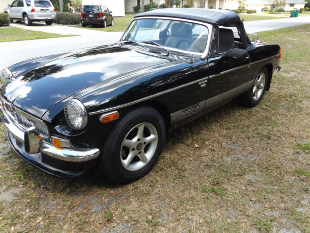1978 Black MG MGB Convertible