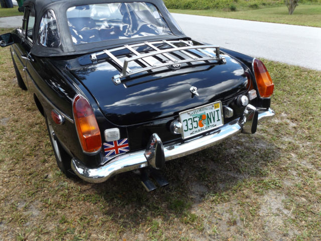 1978 Black MG MGB Convertible