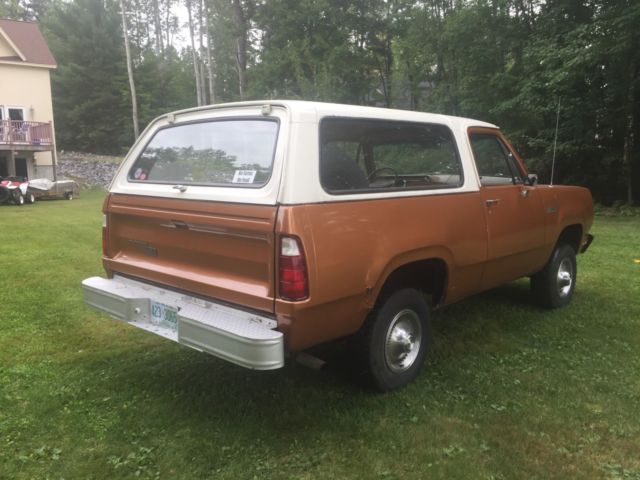 1978 Gold Dodge Ramcharger Convertible
