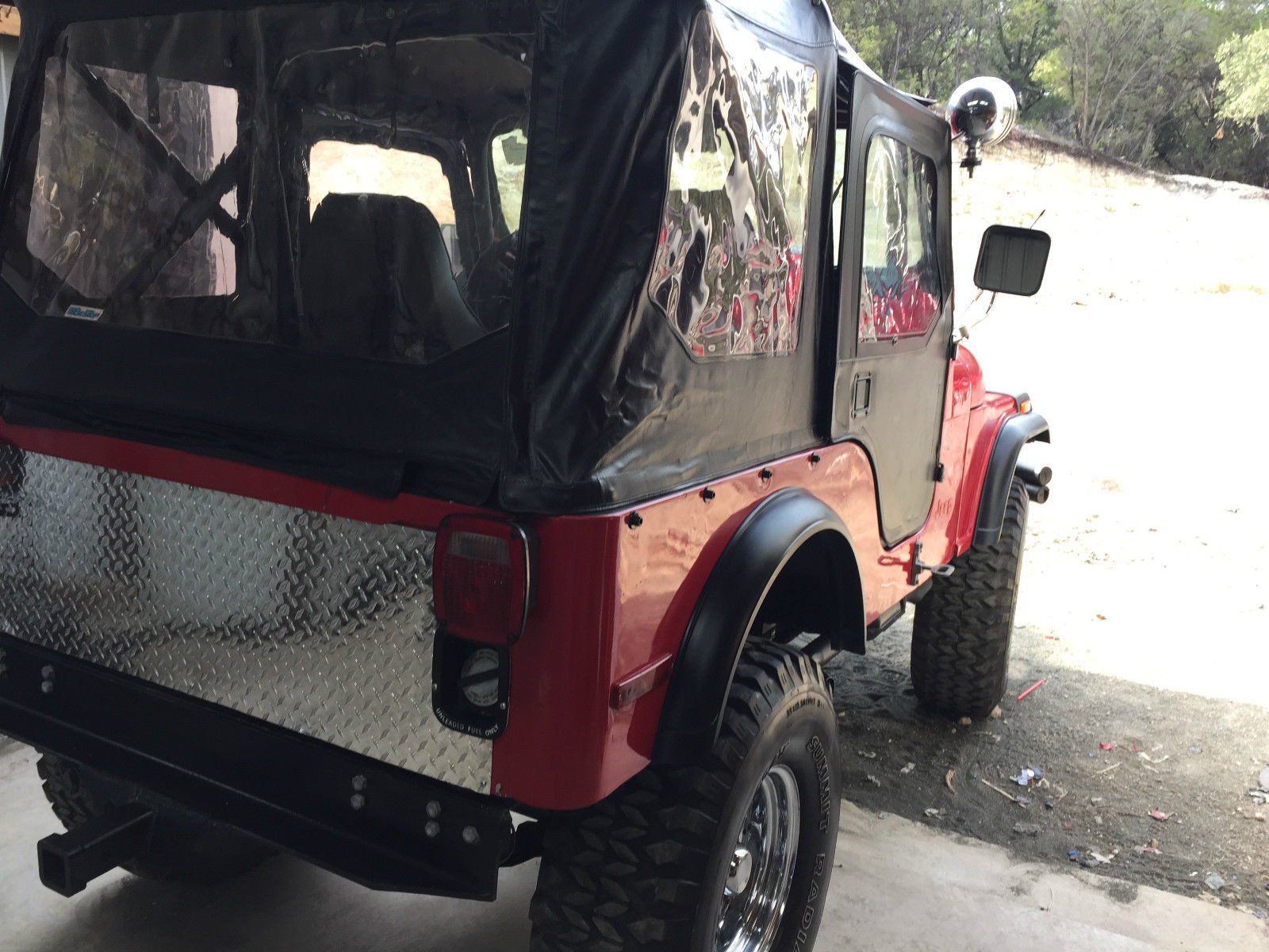 1978 Red Jeep CJ Convertible