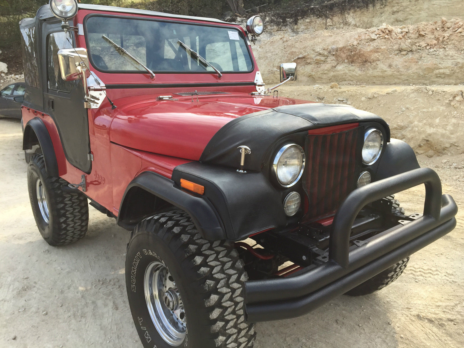 1978 Red Jeep CJ Convertible