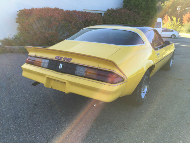 1978 Yellow/Black Chevrolet Camaro 2 Door