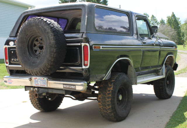 1978 Black Ford Bronco SUV