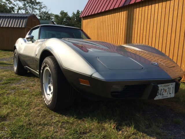 1978 Silver Chevrolet Corvette Coupe