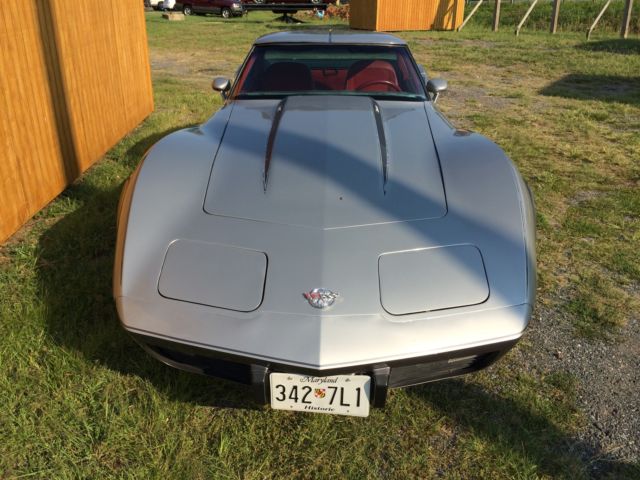 1978 Silver Chevrolet Corvette Coupe