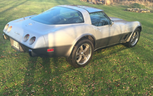 1978 Silver Chevrolet Corvette Coupe T-Top