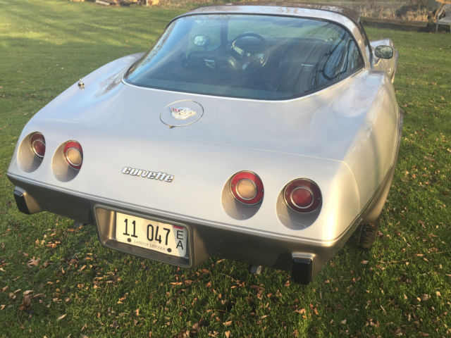 1978 Silver Chevrolet Corvette Coupe T-Top