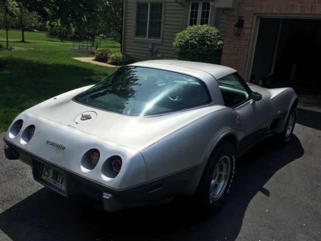 1978 Silver Chevrolet Corvette Coupe