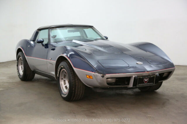 1978 Blue Chevrolet Corvette