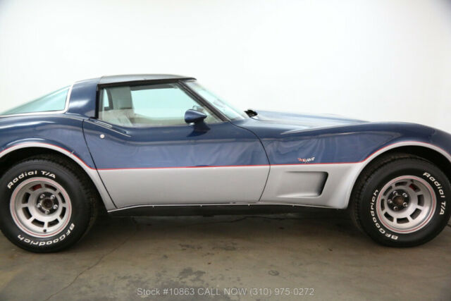 1978 Blue Chevrolet Corvette