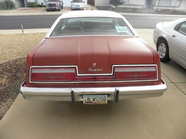 1978 Red Ford Thunderbird Coupe